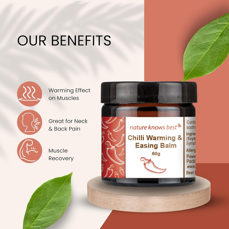 Nature Knows Best Chilli Muscle Rub 3 x 30g