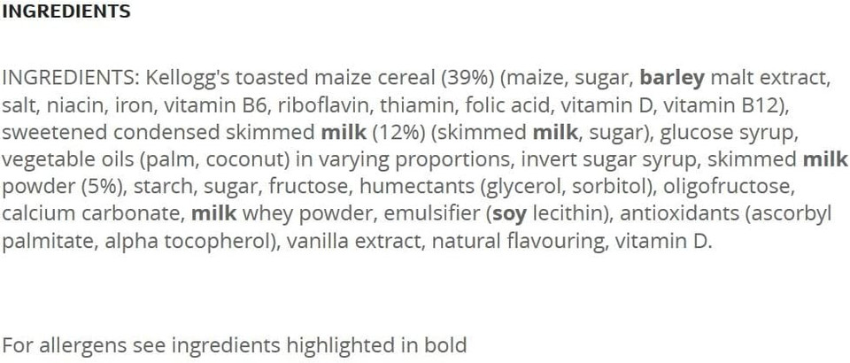 Kellogg's Frosties Cereal and Milk Bars Box, 6 x 25g