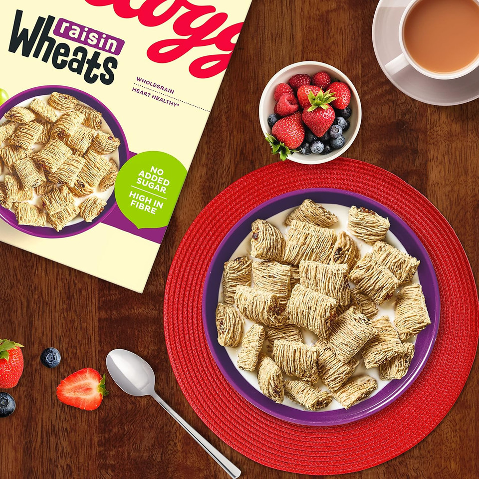 Wheats Kellogg's Wheats Raisin Breakfast Cereal 450g