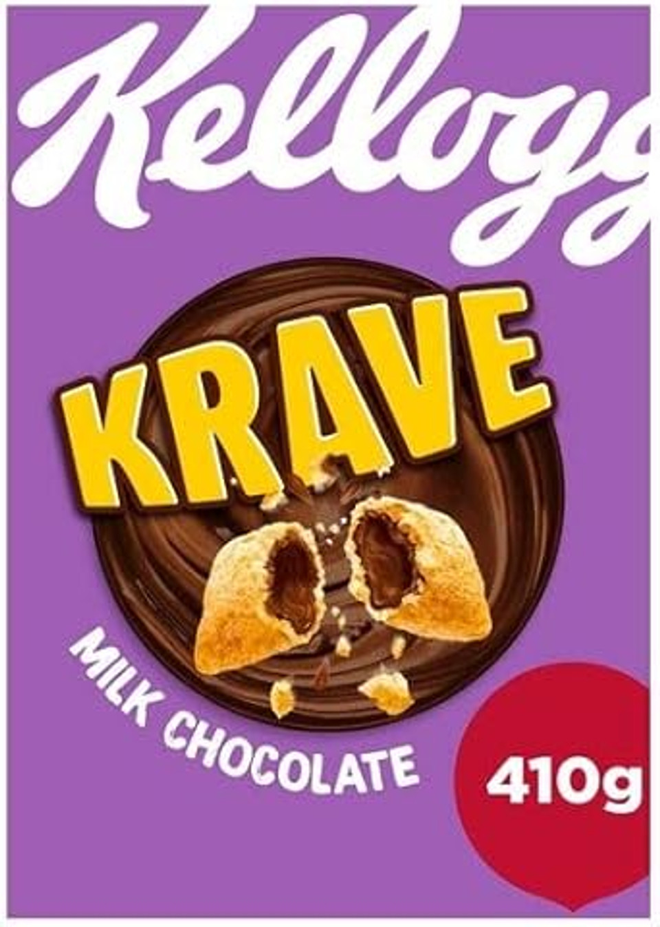 Kellogg's Krave Milk Chocolate Breakfast Cereal, 410g