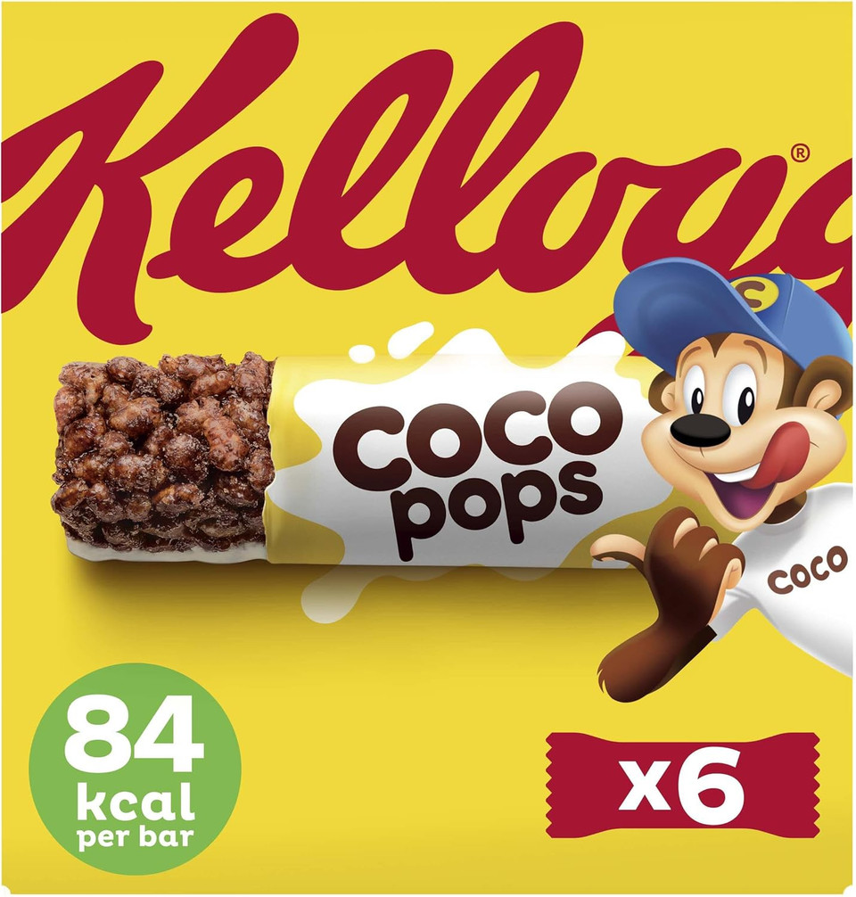 Kellogg's Coco Pops Cereal and Milk Bars Box, 6 x 20g (Pack of 4)