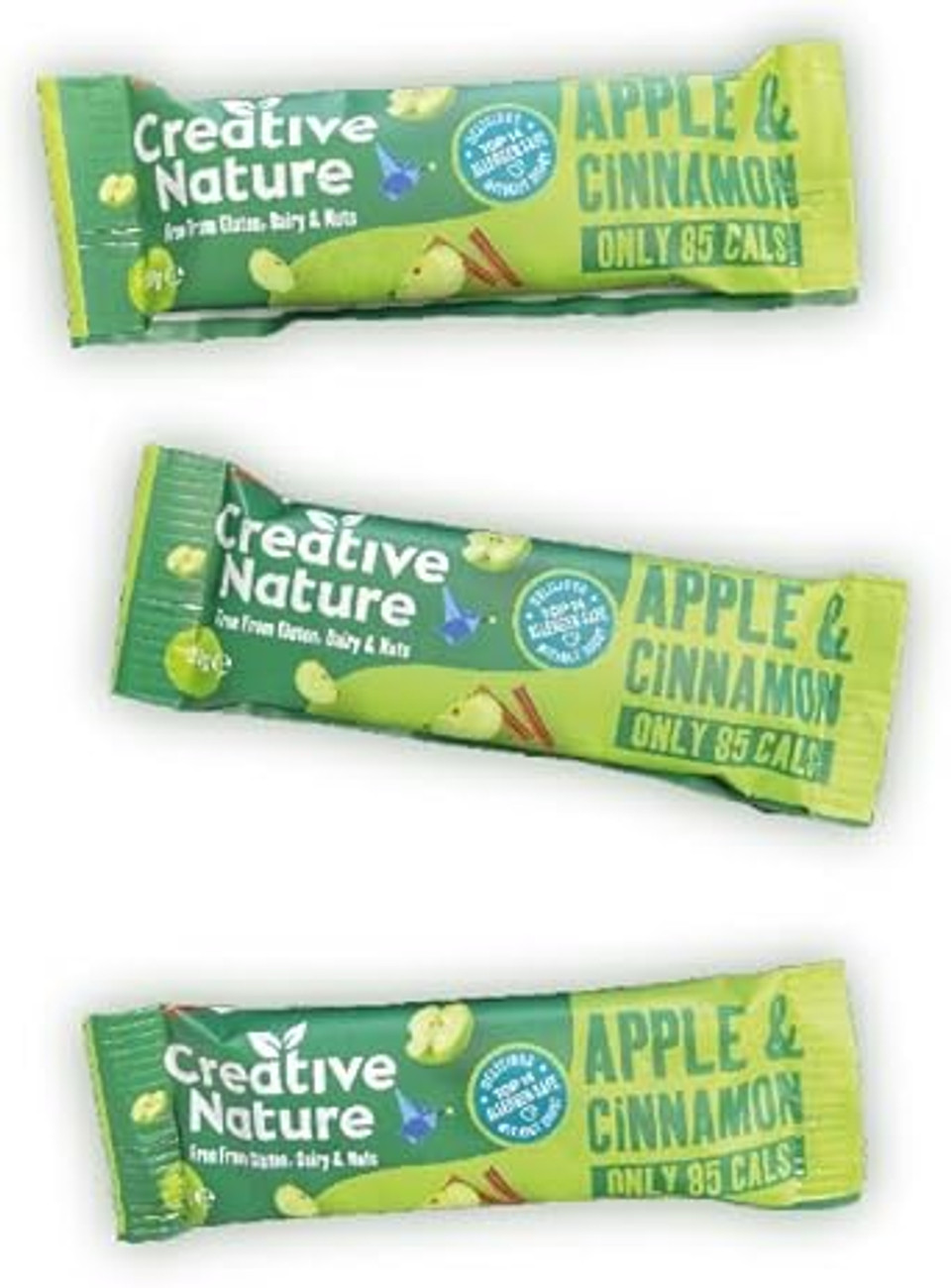 Gluten Free Snack Bars | Creative Nature Vegan Snack Bars | Apple & Cinnamon Flavour | Healthy Snacks, Lunchbox Snacks | Top 14 Allergen Free | Organic Bars | 20 x 30g Bars Gluten Free Snack Bars | Creative Nature Vegan Snack Bars | Apple & Cinnamon Flavour | Healthy Snacks, Lunchbox Snacks | Top 14 Allergen Free | Organic Bars | 20 x 30g Bars