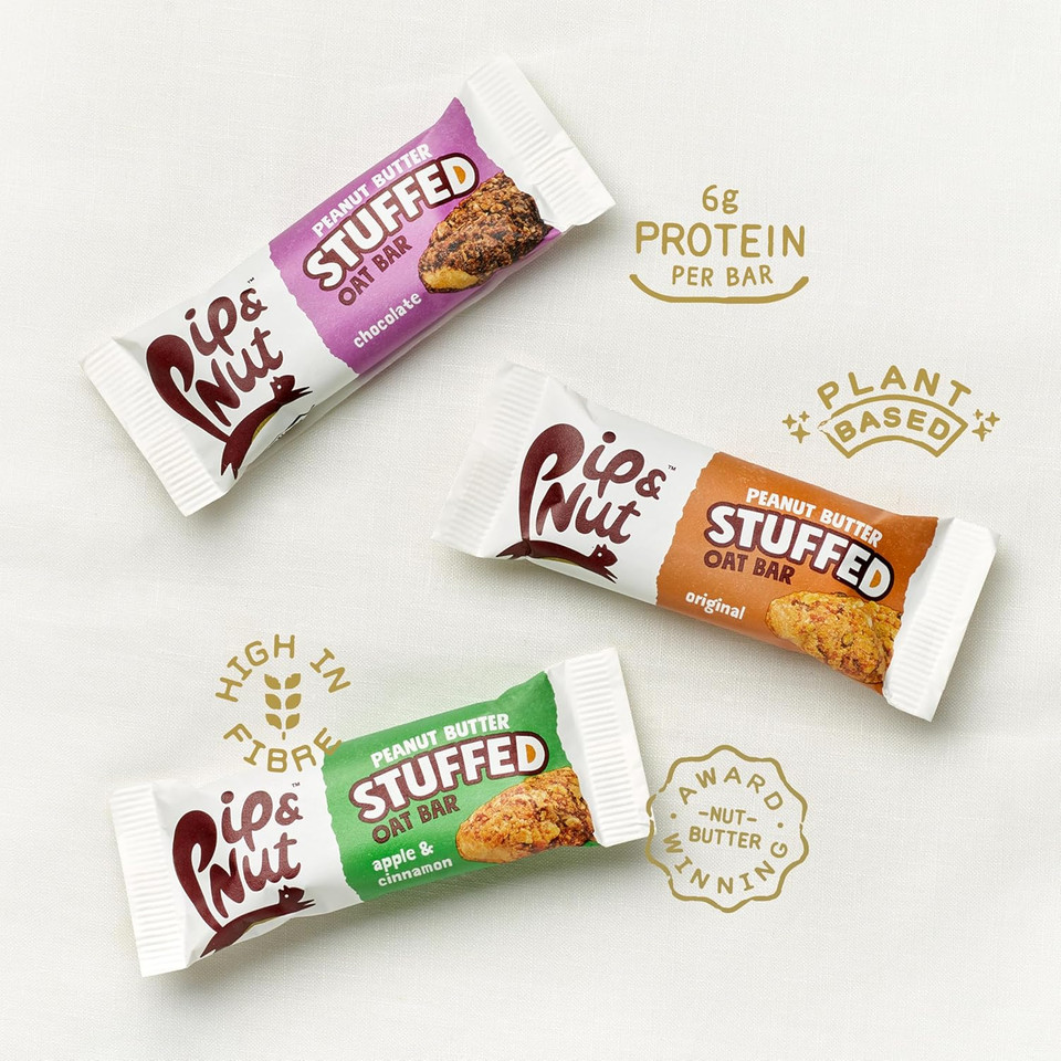 Pip & Nut Peanut Butter Stuffed Oat Bar Variety Pack 15 x 48g