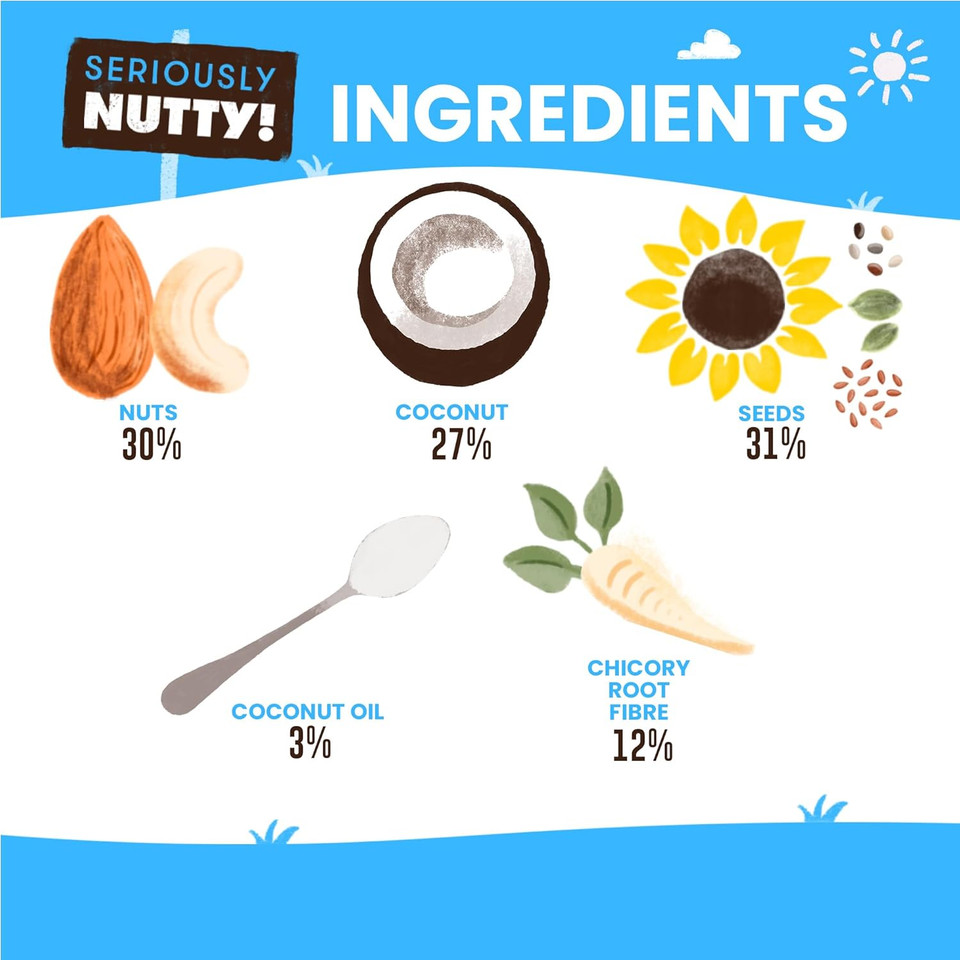 The Paleo Foods Co - Peanut Butter & Dark Chocolate Granola - Using Real Peanut Butter & Whole Grain Oats Vegan, Great Source of Fiber (1 x 300G Pack)