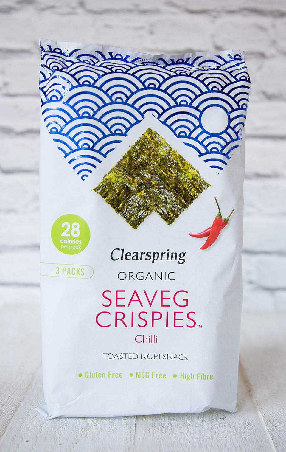 Clearspring Organic Seaveg Crispies Multipack - Chilli 4g, (3x4g)
