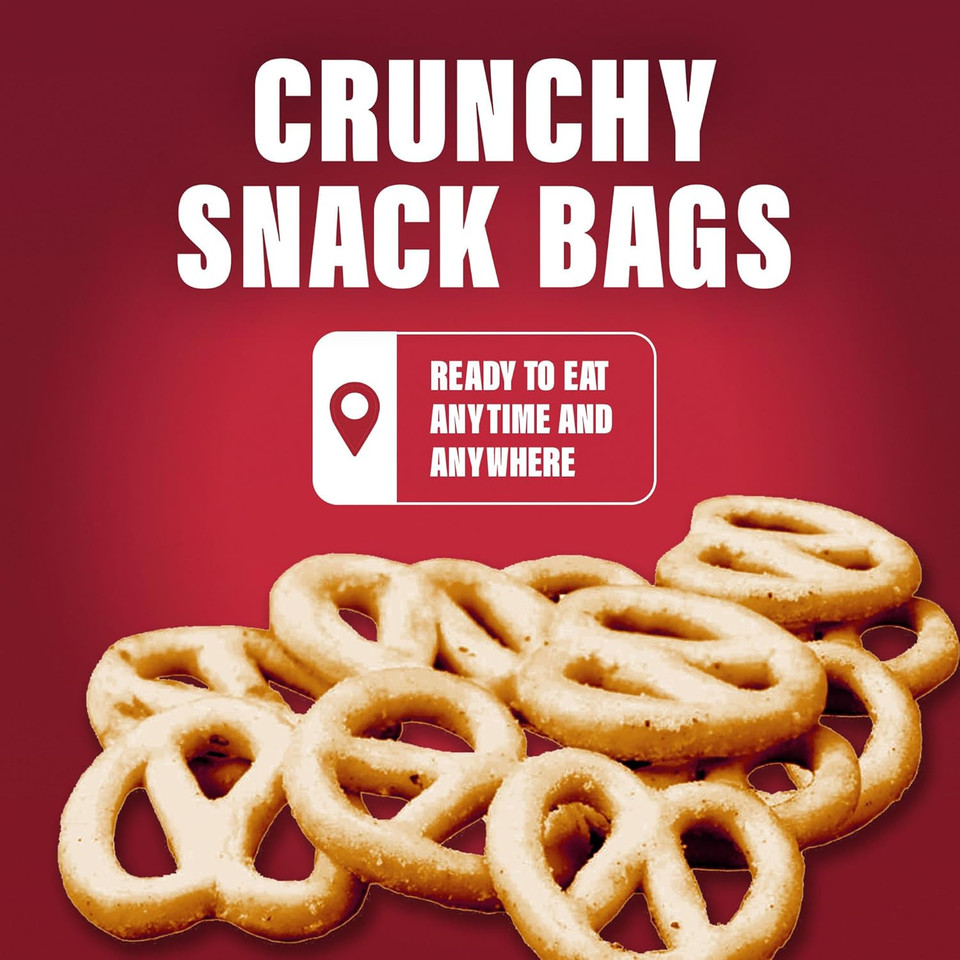 SlimFast Sour Cream Pretzel Snack Bag, Crunchy, Tasty Low Calorie Snack, 12 x 23g Multipack