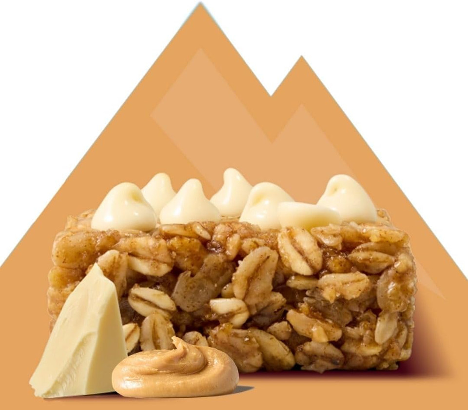 TRIBE Protein + Focus Bar - Peanut Butter Blondie - 10g Protein, 9 Energy & Focus Nutrients, Lions Mane, Plant Based, Vegan Snack & Gluten Free (60g x 12 Bars)