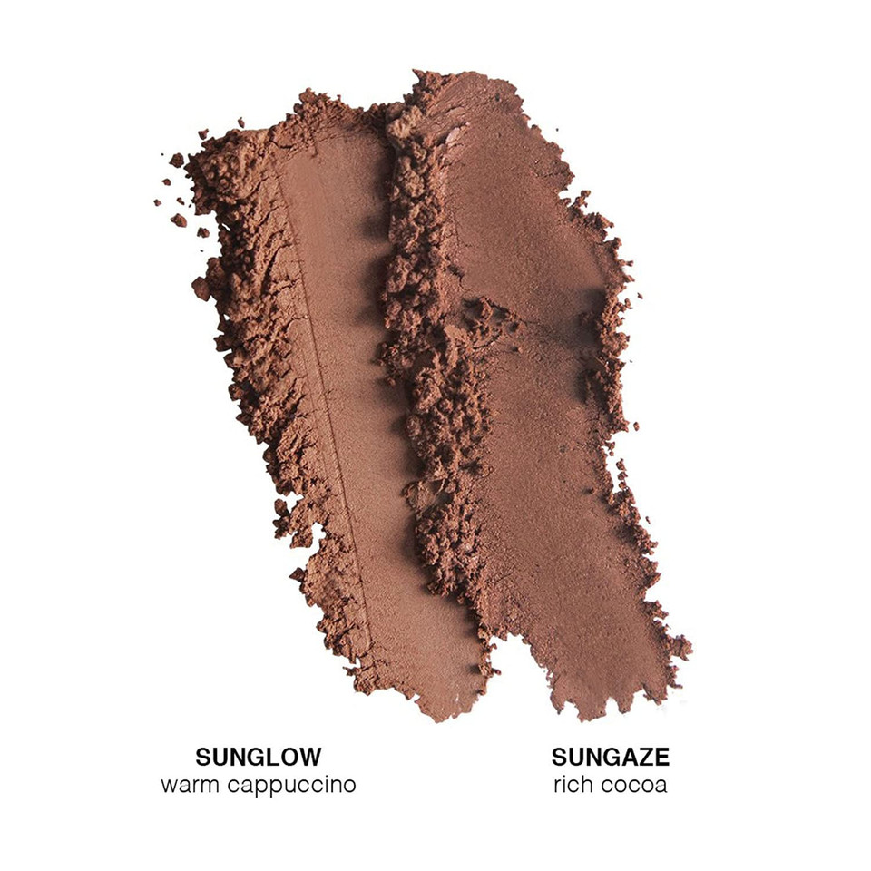 Jouer Sunswept Bronzer Duo 2 Complementary Shades Velvety Formula Matte & Shimmer Shades Vitamin E Talc, Paraben, Gluten & Cruelty Freesungaze/Sunglow