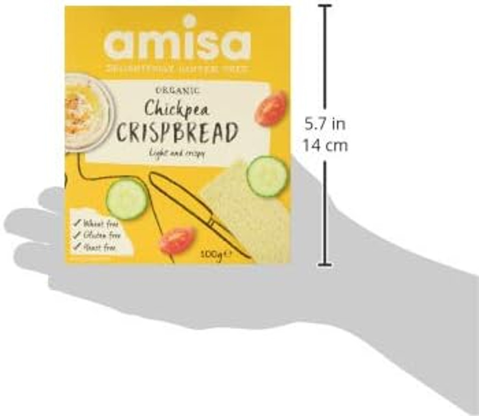 Amisa Organic Chickpea Crispbread, 100g