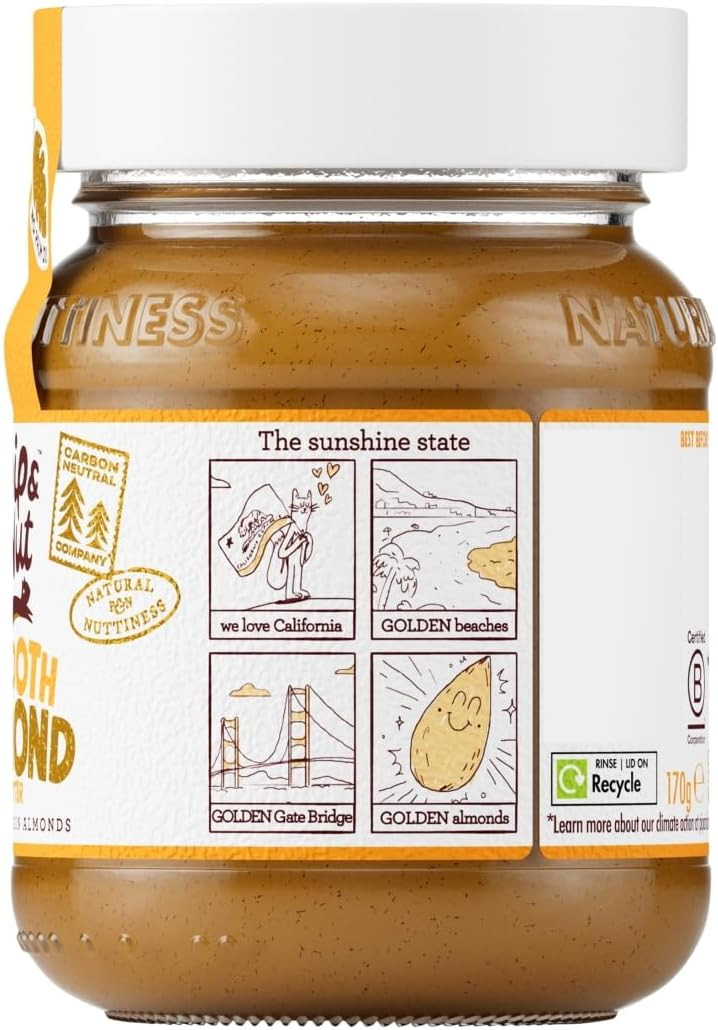 Pip & Nut Smooth Almond Butter, 170g