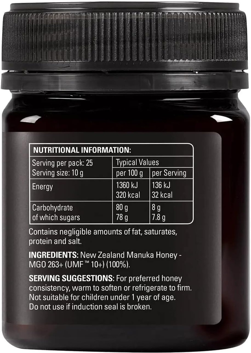 Comvita Unpasteurised Manuka Honey from New Zealand (UMF 10+, MGO 263+) - 250g
