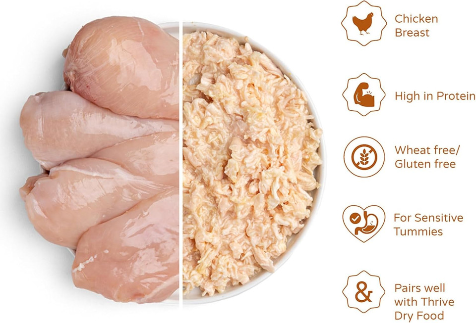 Thrive Wet Cat Food Beef with Vegetables Complete for Adult & Senior Cats Nutritious Gourmet Quality Cat Food Tins. Hypoallergenic 75g 6pk