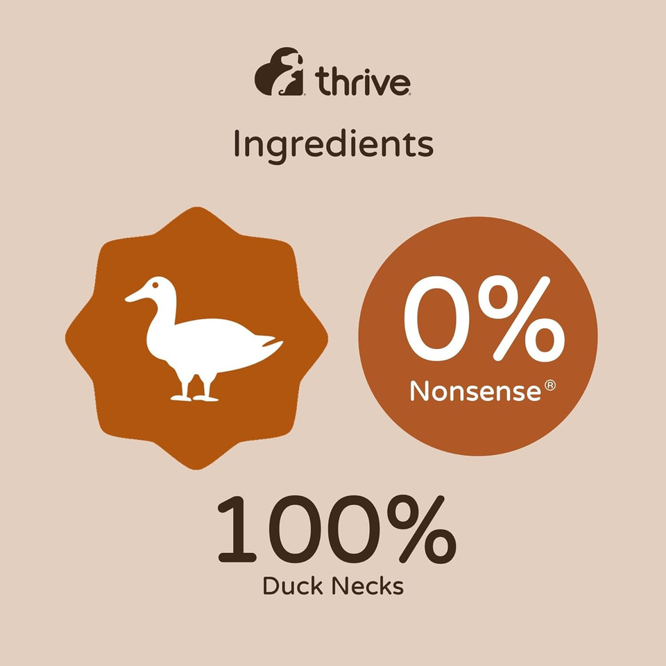 thrive ProReward Duck Necks treats,50 Count (Pack of 1)