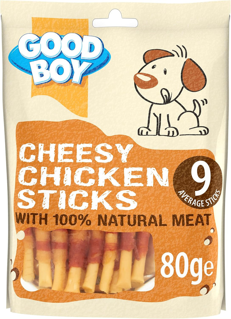 Good Boy Chicken Strips - Natural Dog Treats - Wheat and Cereal Free Recipe - Bulk Box - 3 x 350g