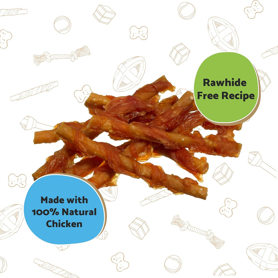 Good Boy Chicken & Rice Sticks - Low Fat Natural Dog Treats - Rawhide Free Recipe - Bulk Box - 10 x 90g