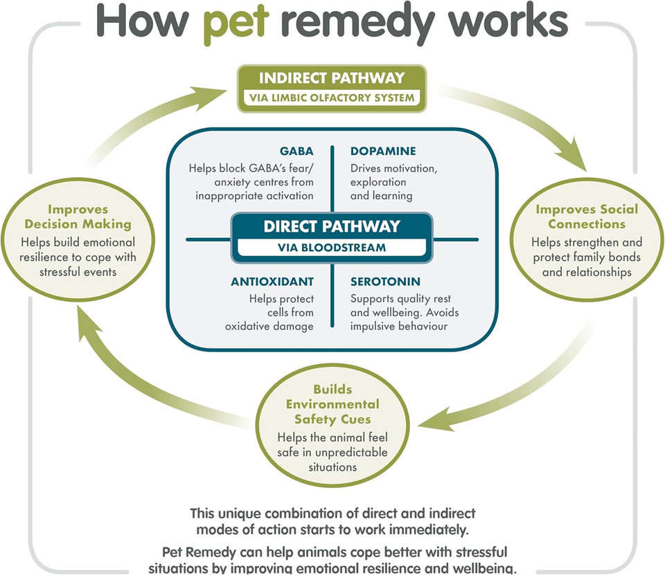 Pet Remedy Natural Calming Diffuser Refill. 1 x 40ml LASTS UPTO 60 DAYS