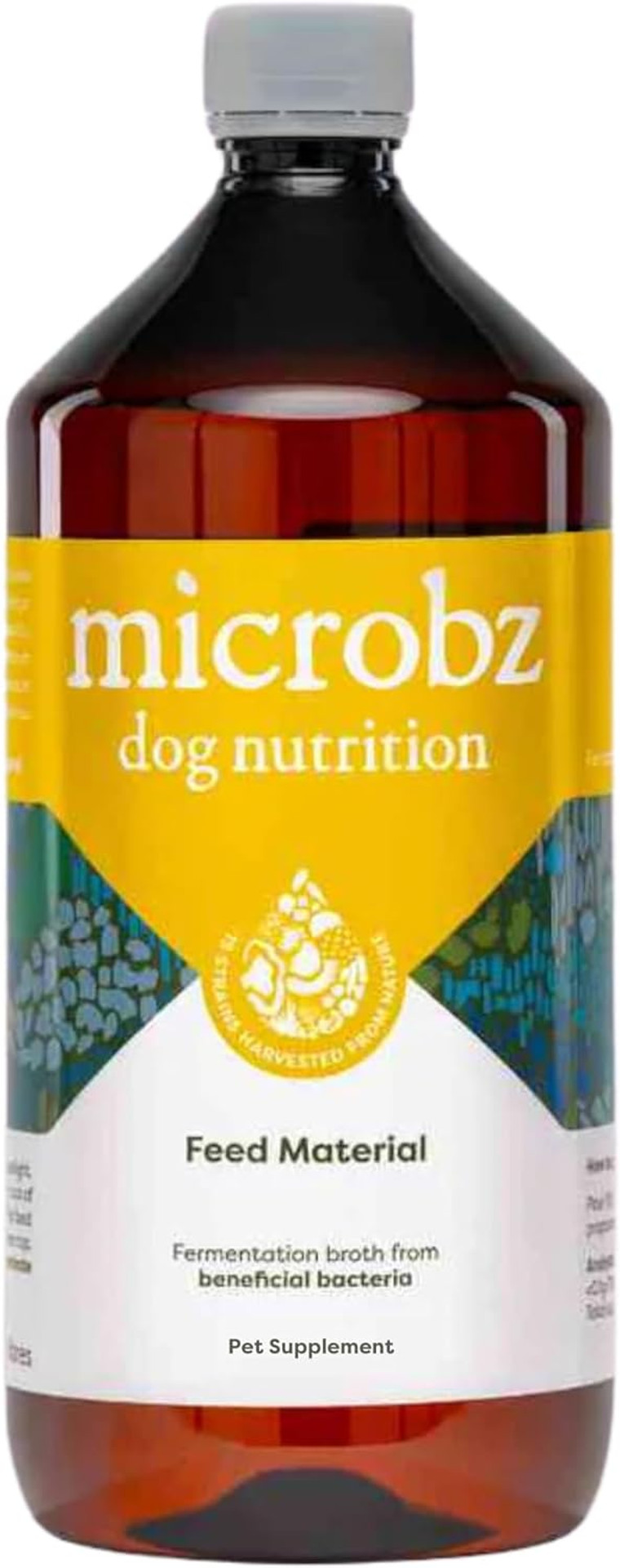MICROBZ DOG NUTRITION | 1 Litre | Liquid Beneficial Microbes for Dogs Gut Health, Digestive Care & Coat Health  Gluten & Dairy Free, 100% Natural - Up to 100 Servings MICROBZ DOG NUTRITION | 1 Litre | Liquid Beneficial Microbes for Dogs Gut Health, Digestive Care & Coat Health  Gluten & Dairy Free, 100% Natural - Up to 100 Servings