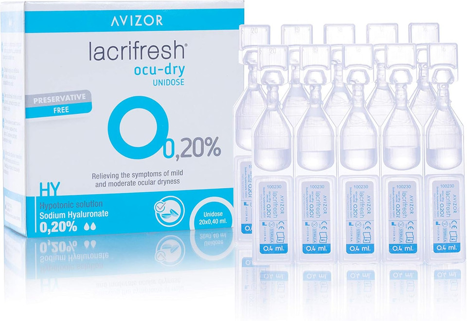 Avizor Lacrifresh Monodose Lacrifresh Ocu-Dry 0.20% 20 ud. 0,4 ml Contact Lens Cleaner