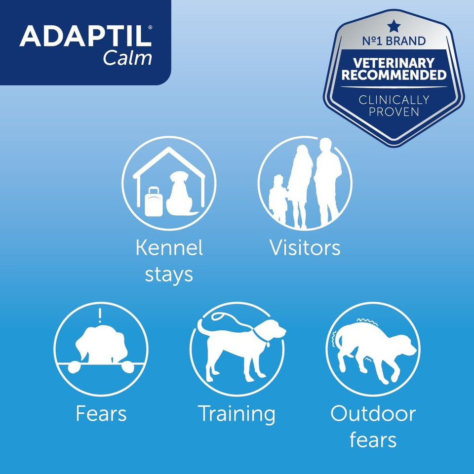 Adaptil Calm-On-The-Go Collar For Dogs Small, Adaptil Calming Dog Collar Helps Reduce Dog Anxiety With Natural Pheromones, Dog Calm Collar Helps To Reduce Stress And Behavioural Issues