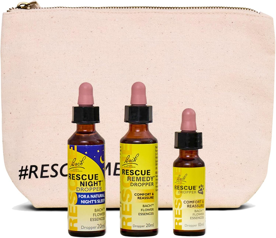 Rescue Calm Companions Gift Set, Promote Calm for You & Your Dog/Cat, Flower Essence Dropper Kit, Day Night Support, Separation Relief, Natural Emotional Wellness, 3 Pack Bundle Rescue Calm Companions Gift Set, Promote Calm for You & Your Dog/Cat, Flower Essence Dropper Kit, Day Night Support, Separation Relief, Natural Emotional Wellness, 3 Pack Bundle