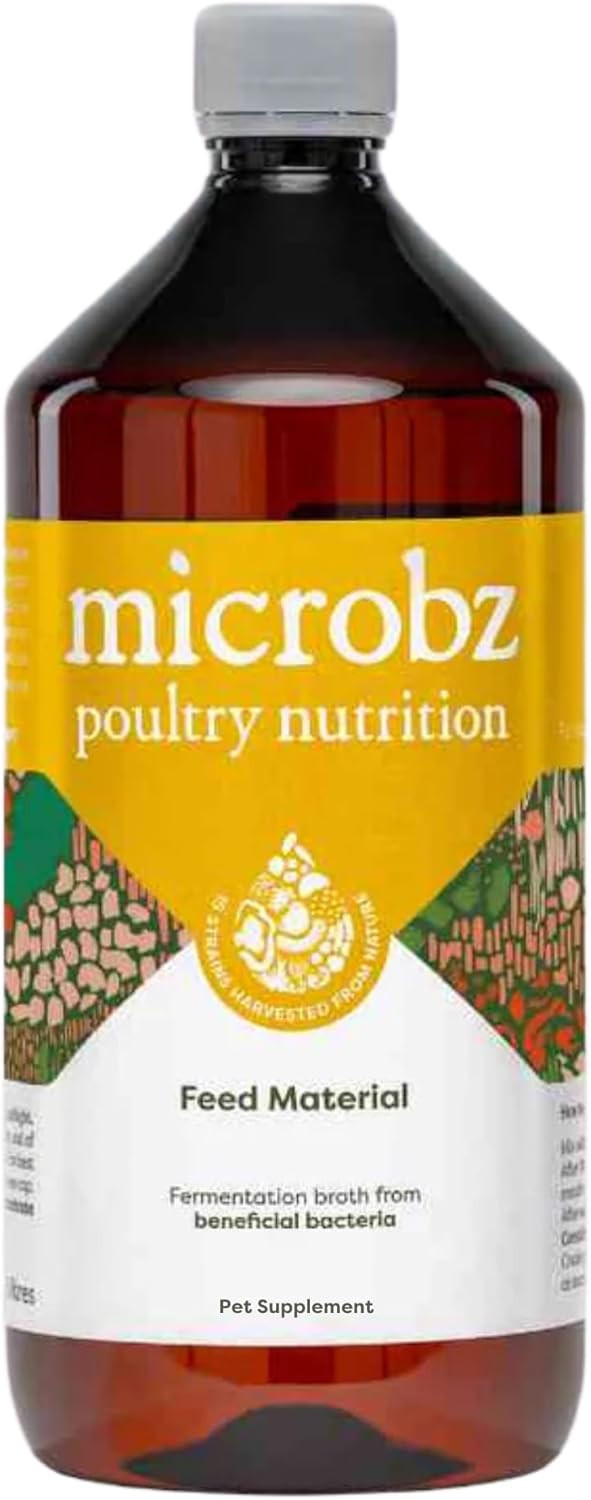 MICROBZ HORSE NUTRITION | 1 Litre | Liquid Beneficial Microbes for Horses & Foals, to Support Equine Digestive Health, Immunity & Performance - 100% Natural