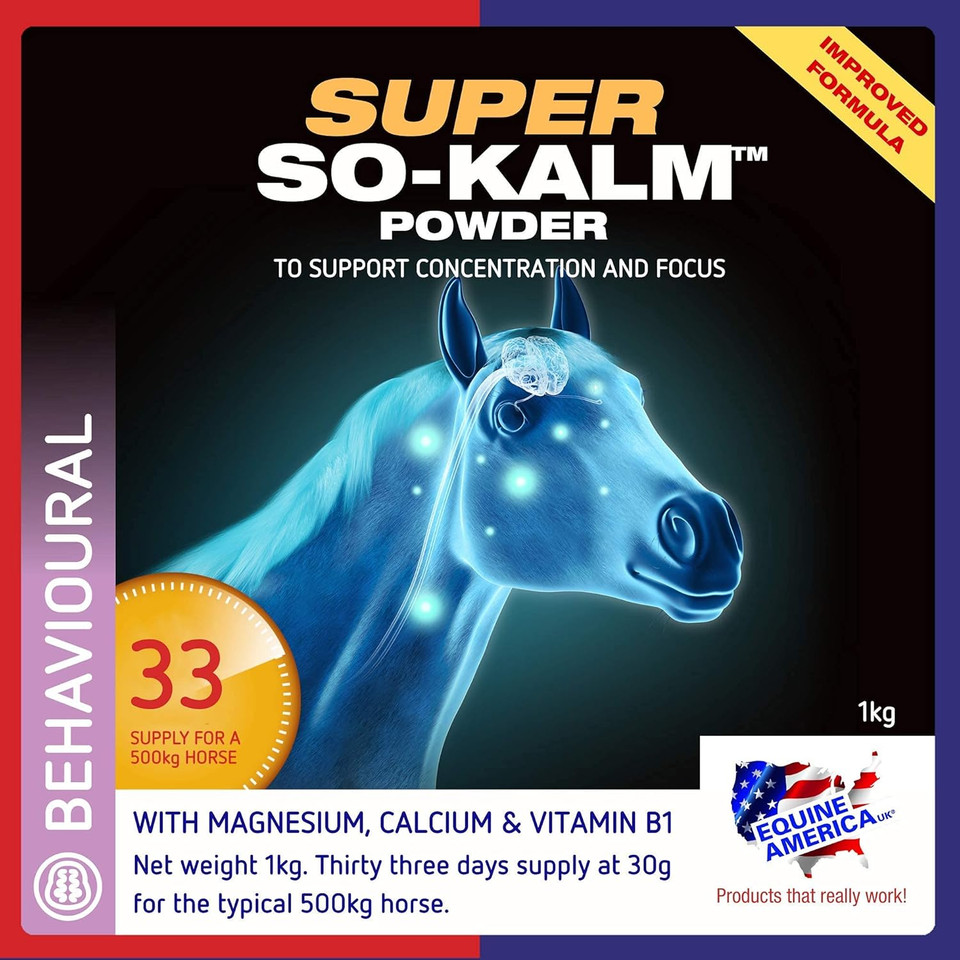 Equine America So Kalm Paste | Premium Ready To Use Horse & Pony Supplement | Support For Calming Behaviour | 30 ml | 2 Pack