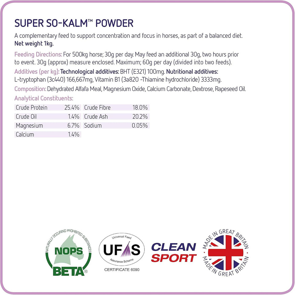 Equine America So Kalm Paste | Premium Ready To Use Horse & Pony Supplement | Support For Calming Behaviour | 30 ml | 2 Pack