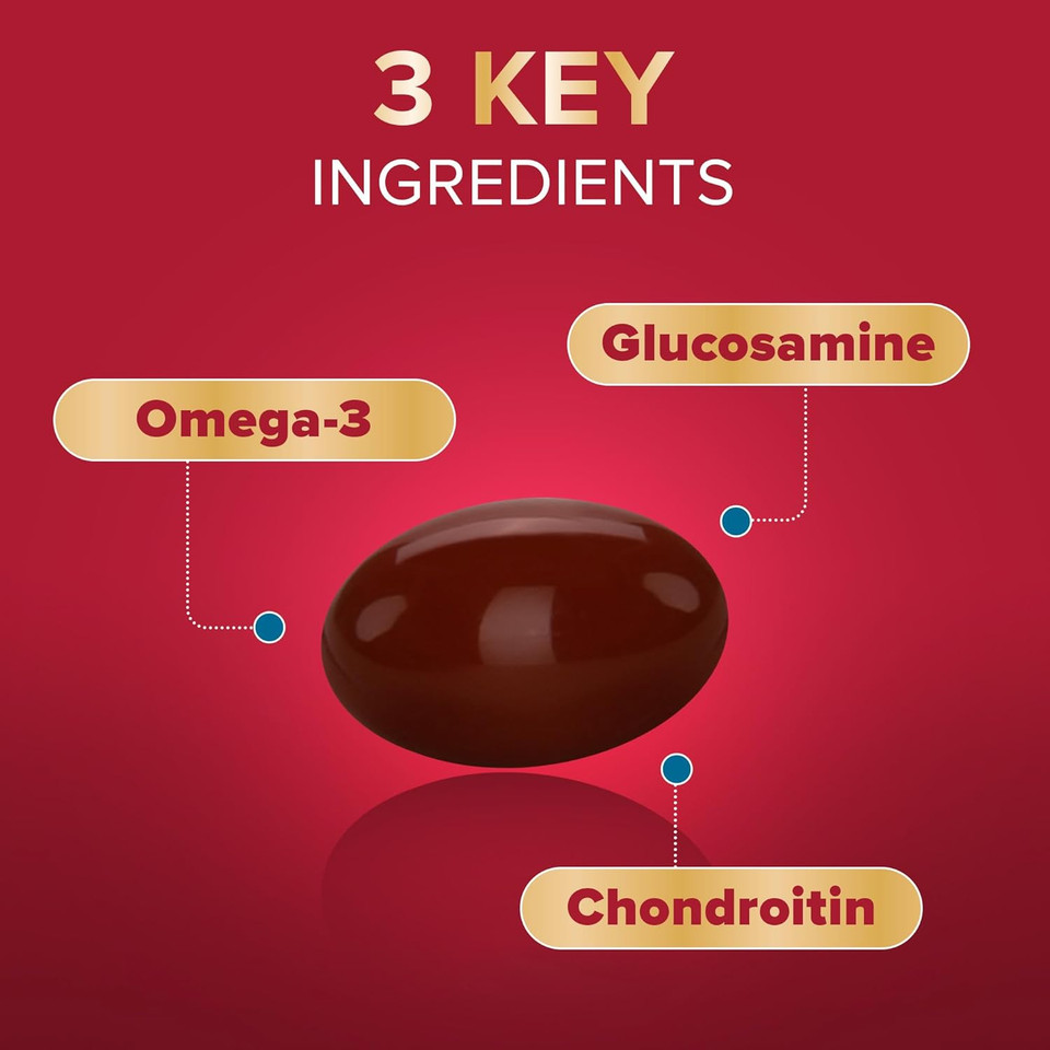 Seven Seas JointCare Essential, with Omega-3, Glucosamine, Chondroitin, Vitamins C and D, Manganese and Zinc, Food Supplements, 60-Day Pack
