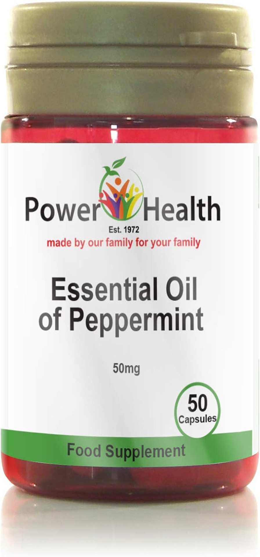 Power Health 50mg Peppermint Oil Capsules - Pack of 150 Capsules