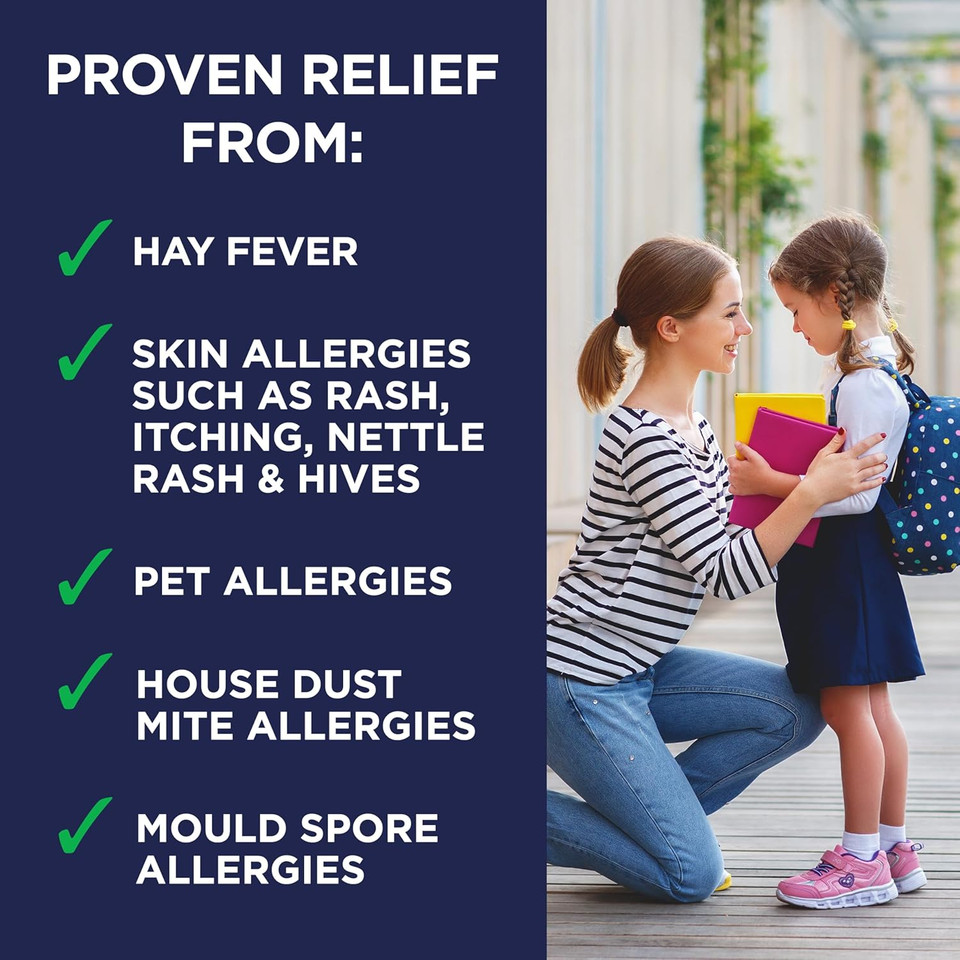 Piriteze Hayfever & Allergy Antihistamine Tablets, Allergy Relief, Cetirizine, 7s