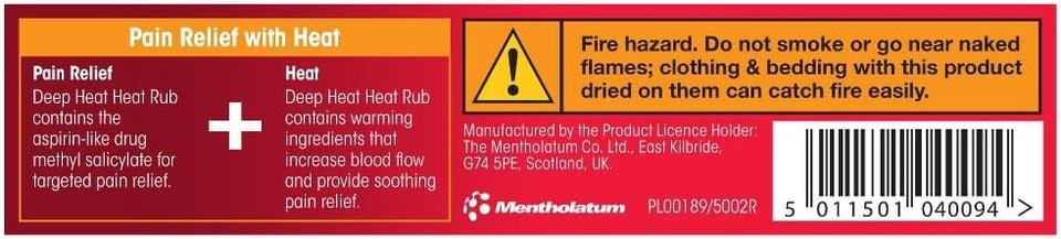 Deep Heat Heat Rub, For Muscular & Rheumatic Aches, Pain and Stiffness, 67g (Pack of 1)