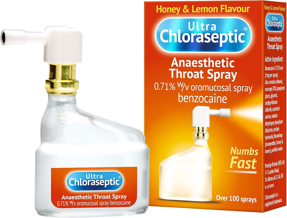 Children's Chloraseptic Anaesthetic Sore Throat Spray, Blackcurrant Flavour, Fast Acting Relief for Sore Throat Pain, 15 ml