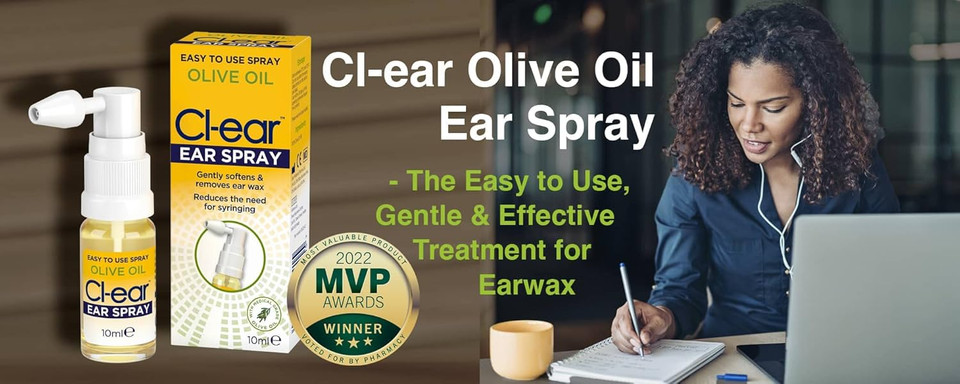 Cl-Ear Olive Oil Ear Spray - Natural Ear Wax Removal, Gently Softens & Prevents Ear Wax Build-Up, Removes Ear Wax, Suitable for Adults, Elderly and Children - 10ml (1 Pack) Cl-Ear Olive Oil Ear Spray - Natural Ear Wax Removal, Gently Softens & Prevents Ear Wax Build-Up, Removes Ear Wax, Suitable for Adults, Elderly and Children - 10ml (1 Pack)