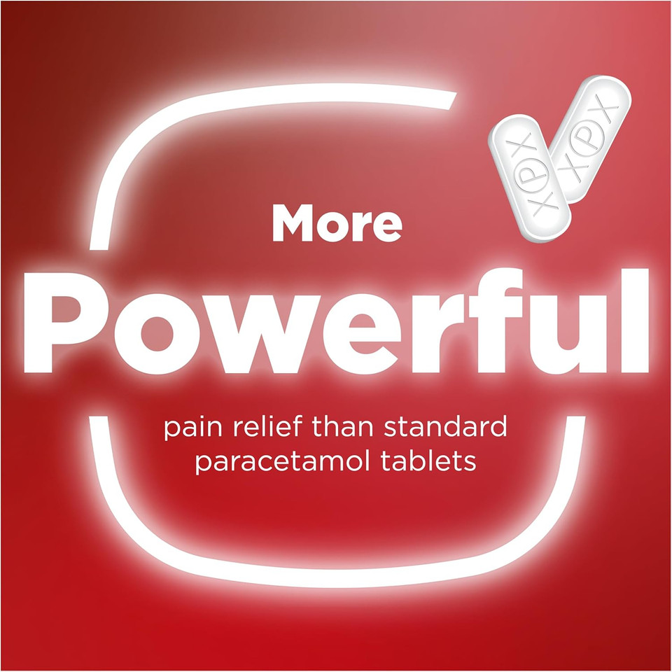 Panadol Extra Advance Painkillers, 500mg Paracetamol Tablets with 65mg Caffeine, Pain Relief for Migraines, Headaches, Backache, Joint Pain, Period Pain and Toothache, Pack of 16