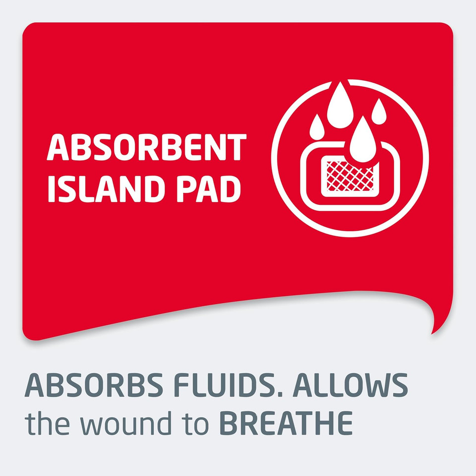 Leukomed - Sterile Wound Dressing - Breathable and Flexible First-aid Plasters Ideal for Postoperative Care - White - 8 cm x 10 cm - Box of 5