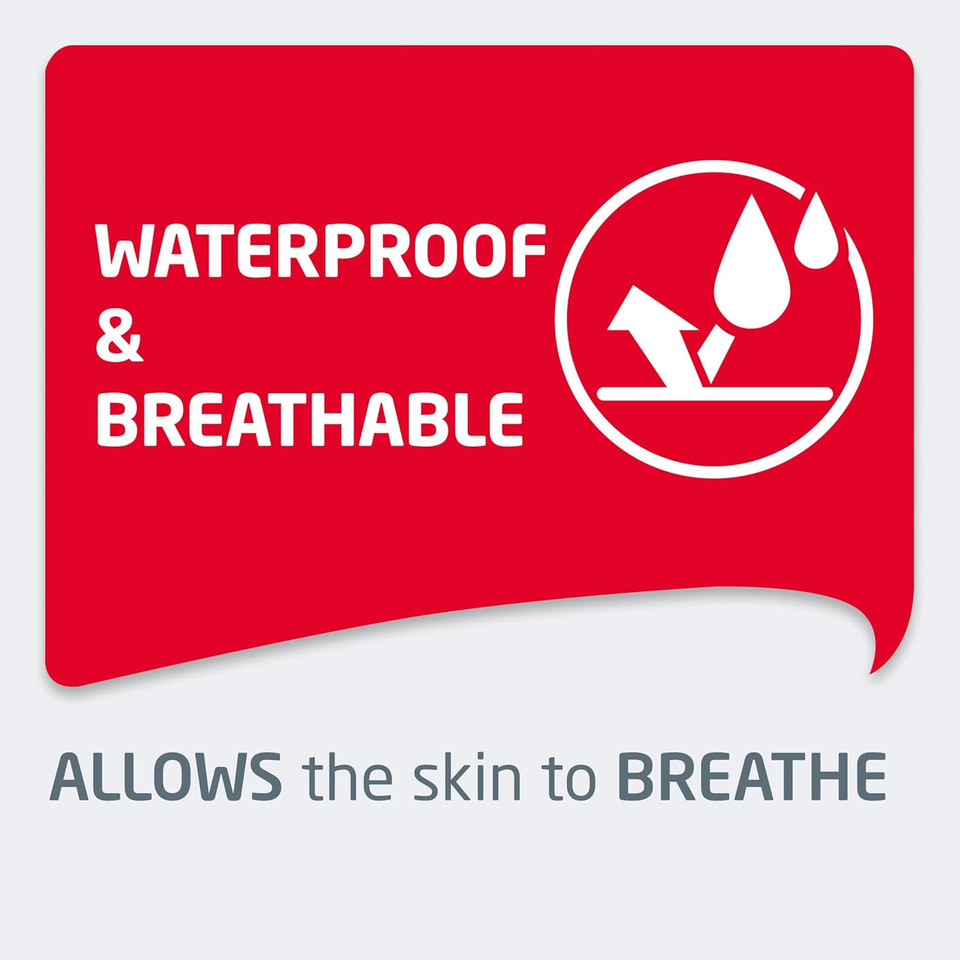 Leukomed T Plus - Sterile Wound Dressing - Waterproof and Breathable, First-aid Plasters - Ideal for Postoperative Care - Transparent - 8 cm x 10 cm - Box of 5