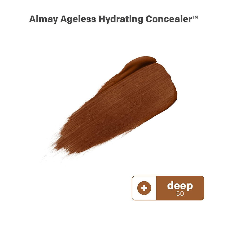Almay Anti-Aging Concealer, Face Makeup With Hyaluronic Acid, Niacinamide, Vitamin C & E, Hypoallergenic-Fragrance Free, 050 Deep, 0.37 Fl Oz (Pack Of 1)050 Deep