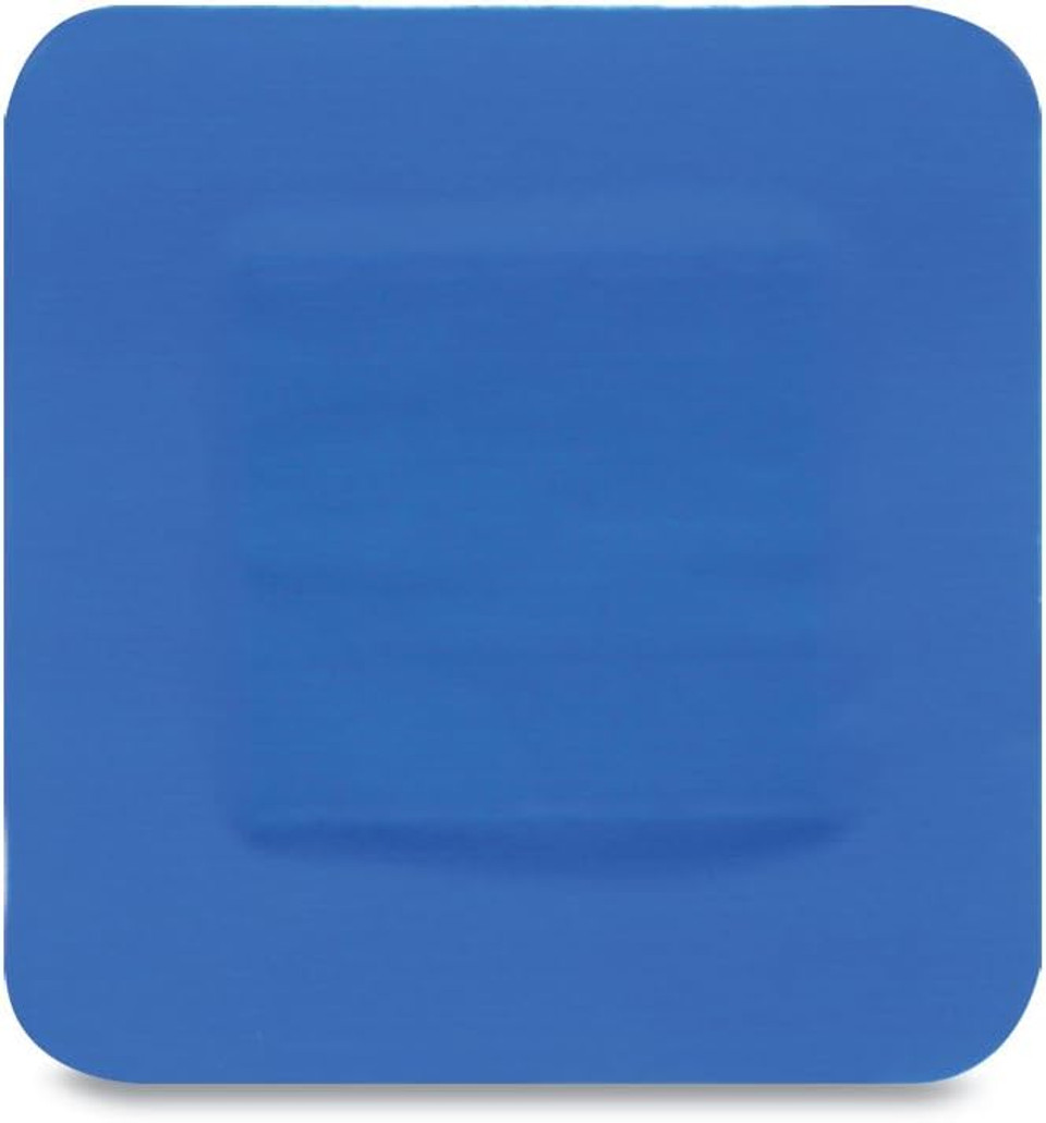 Reliance Medical Dependaplast REL541 Food Area Plaster, 4 cm x 4 cm, Blue (Pack of 100)