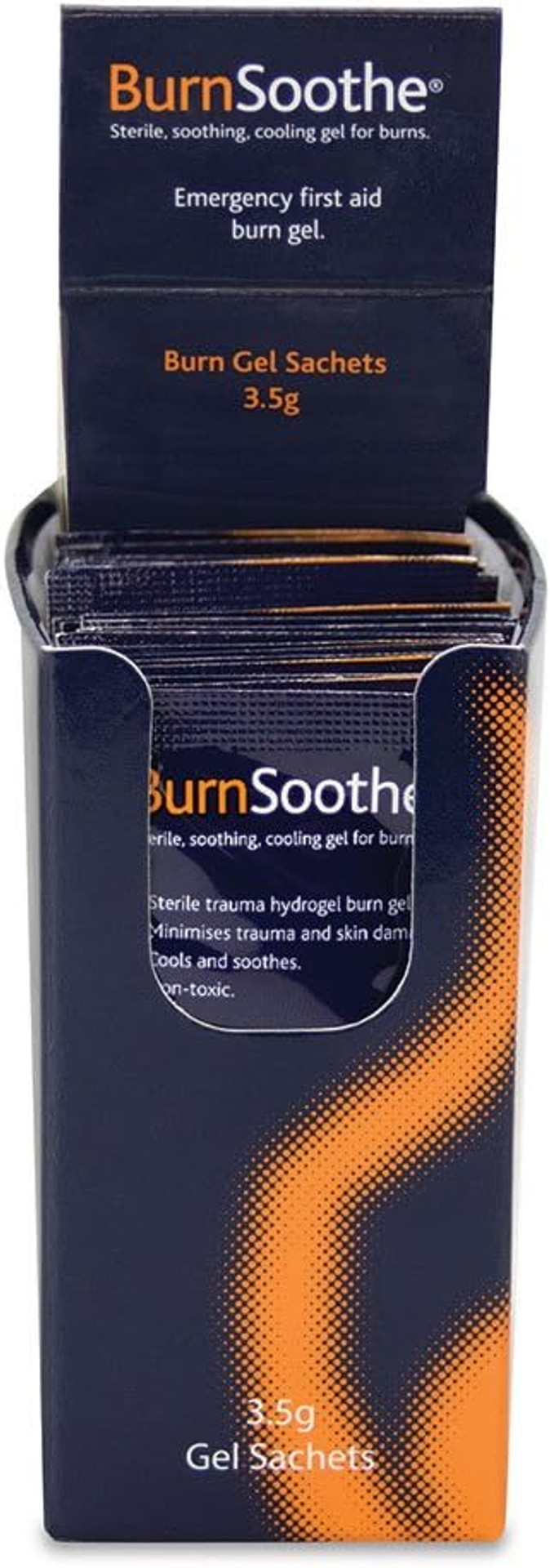 Reliance Medical - Burnsoothe/Reliburn Burn Blot Sachet - Sterile, Non-Toxic, Soothing, Cooling Gel For Burns To Minimise Trauma And Skin Damage (Box of 25 - 3.5 g Per Single Use Unit)