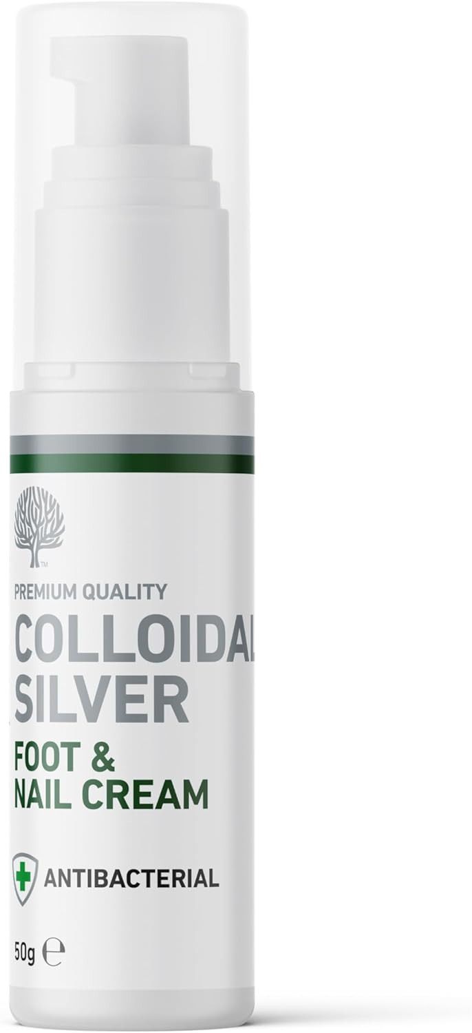 Nature's Greatest Secret All Natural Antibacterial Colloidal Silver Foot & Nail Cream 50g