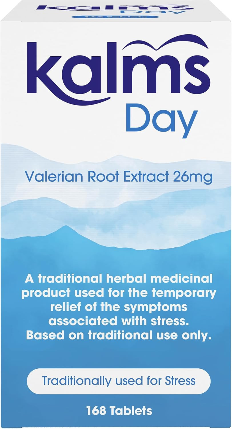 Kalms Day 168 Tablets - Traditional Herbal Medicinal Product Used for The Temporary Relief of Symptoms associated with Stress