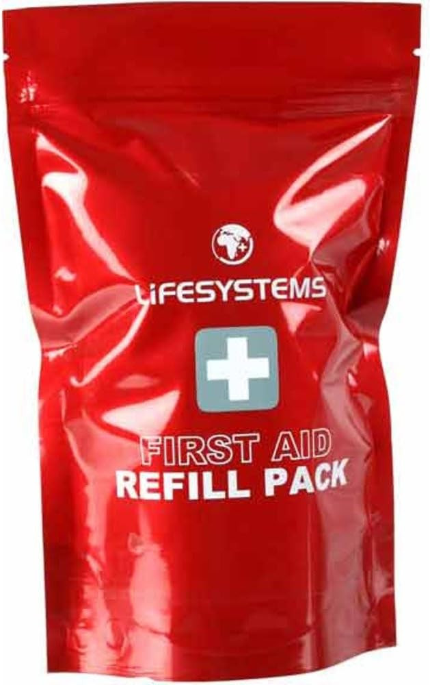 Lifesystems Dressing First Aid Refill Pack, CE Certified Contents, First Aid Refill Items, Red