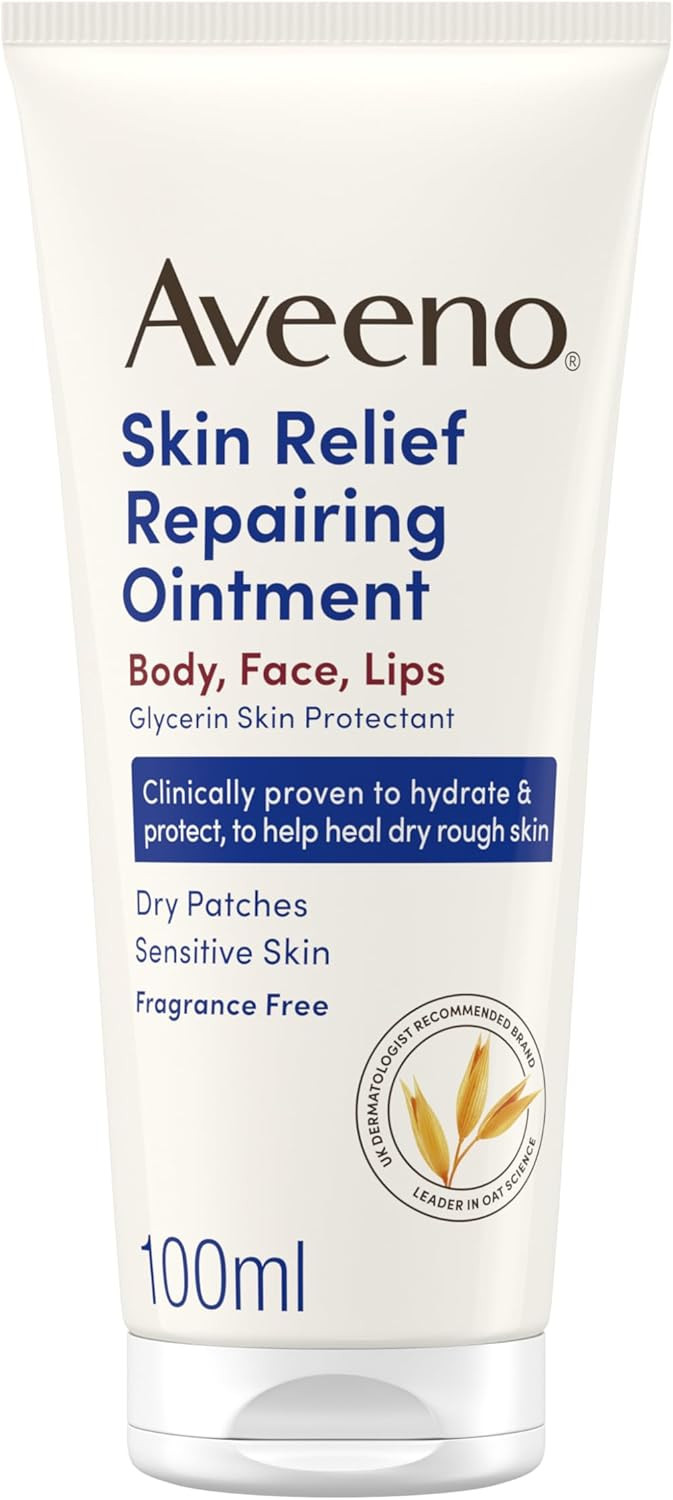 Aveeno Skin Relief Repairing Ointment, Dry Patches, Sensitive Skin 100ml