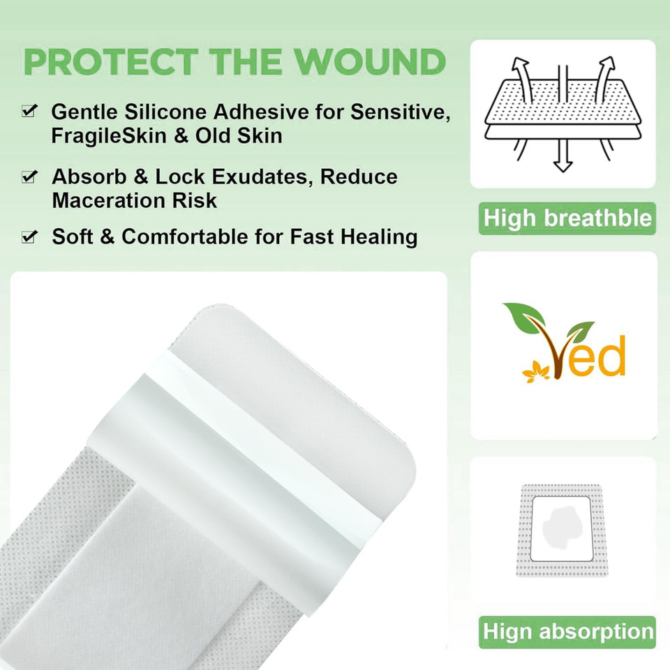 VED Dermapore Adhesive Wound Dressing- Suitable for cuts and grazes, Diabetic Leg ulcers, venous Leg ulcers, Small Pressure sores- Medium, 9 x 25 cm (Pack of 25) VED Dermapore Adhesive Wound Dressing- Suitable for cuts and grazes, Diabetic Leg ulcers, venous Leg ulcers, Small Pressure sores- Medium, 9 x 25 cm (Pack of 25)