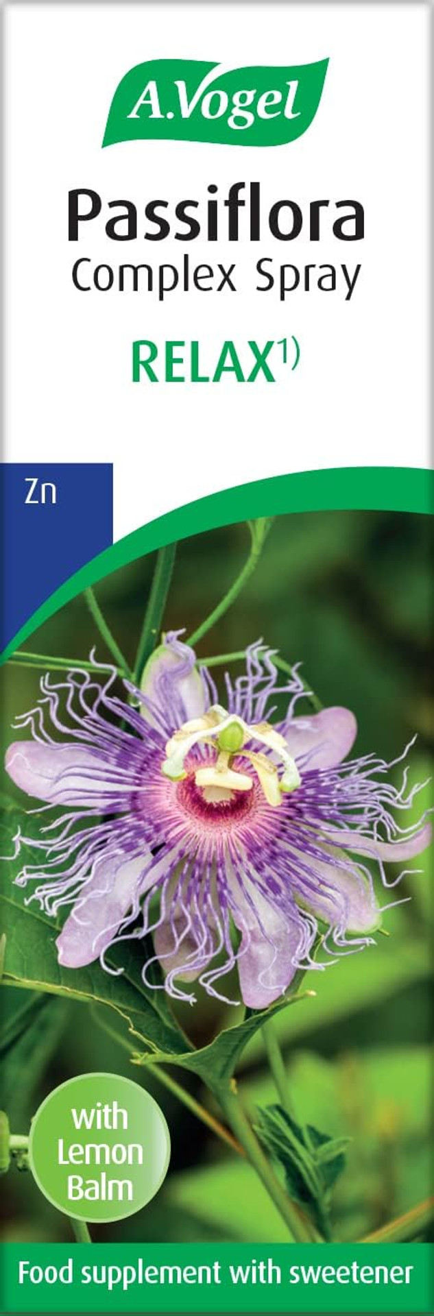 A.Vogel Passiflora Complex Spray | Passiflora Supports Relaxation | Extracts of Passion Flower, Lemon Balm & Zinc, which Protects Cells from Oxidative Stress | 20ml