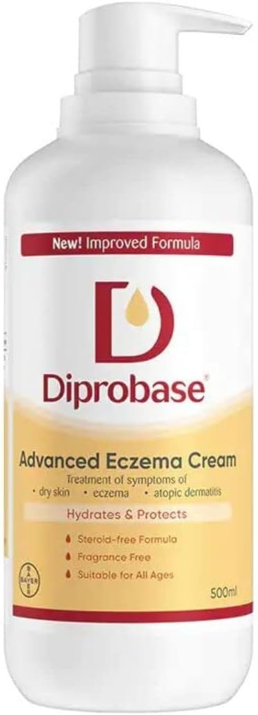 ADVANCED ECZEMA CREAM NEW FORMULA FOR ECZEMA-PRONE SKIN. For red, inflamed or damaged skin, 500ml (Pack of 1)