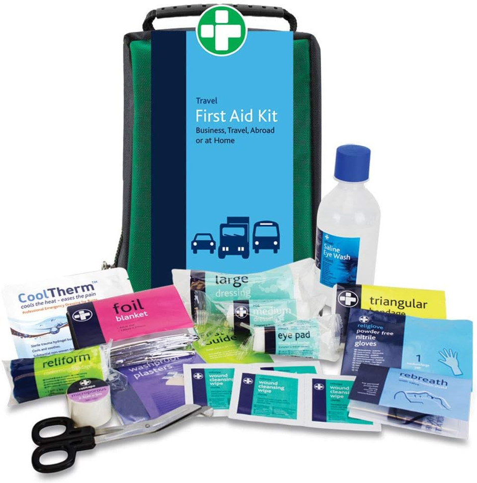 Reliance Medical First Aid Travel Refill Kit - UK Standard Compliant, Essential Safety Supplies for Workplace & Self-Employed, Workplace Emergency, Medical First Aid Travel Kit, 1 Person Refill Pack Reliance Medical First Aid Travel Refill Kit - UK Standard Compliant, Essential Safety Supplies for Workplace & Self-Employed, Workplace Emergency, Medical First Aid Travel Kit, 1 Person Refill Pack