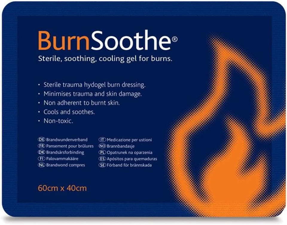 Reliance Medical Burnsoothe Cooling Gel Immediate Dressing For Burns In First Aid Sterile Burns Soothing, Non-Adherent, Non-Toxic, Minimize Trauma And Skin Damage, 40 Cm x 60 Cm, (Pack Of 1) Reliance Medical Burnsoothe Cooling Gel Immediate Dressing For Burns In First Aid Sterile Burns Soothing, Non-Adherent, Non-Toxic, Minimize Trauma And Skin Damage, 40 Cm x 60 Cm, (Pack Of 1)