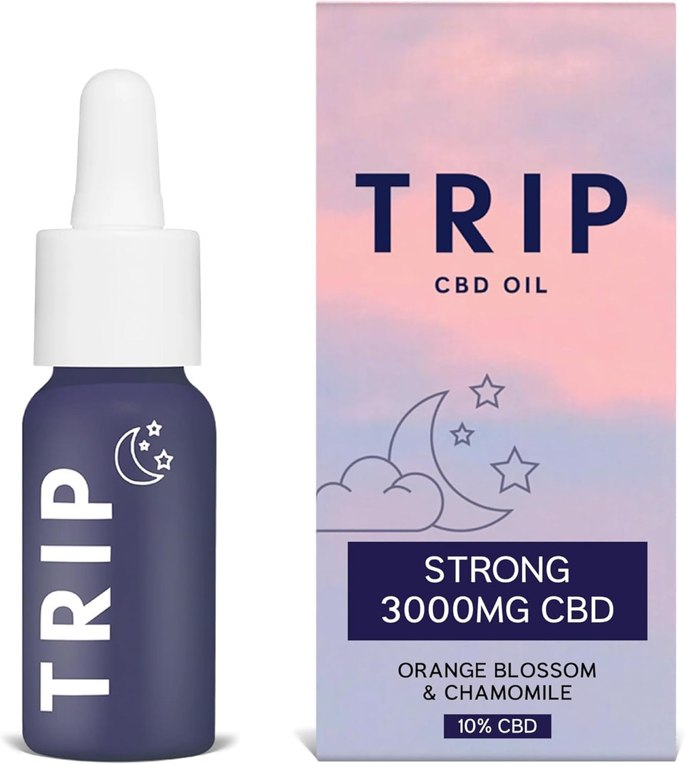 TRIP CBD Oil 3000mg (High Strength), Dream Drops, Vegan, 100% Natural, Flavoured CBD Oil Blended with MCT Coconut Oil - Feel Less Stress, Improve Sleep, Anxiety Relief - 30ML