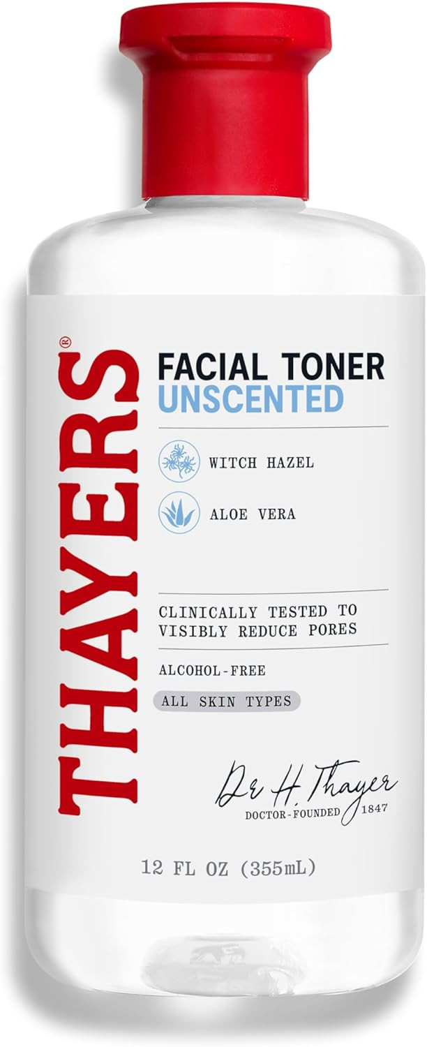 Thayers Milky Face Toner with Snow Mushroom and Hyaluronic Acid - Natural Gentle Facial Toner - Dermatologist Tested - for Dry and Sensitive Skin - 355 ml